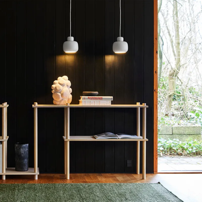 Stone Pendel (lille) by WOUD in Hvid – interior photo 1 of 2