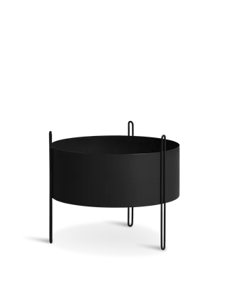 Pidestall Plantekasse (medium) van WOUD in Sort – productfoto 3 van 4