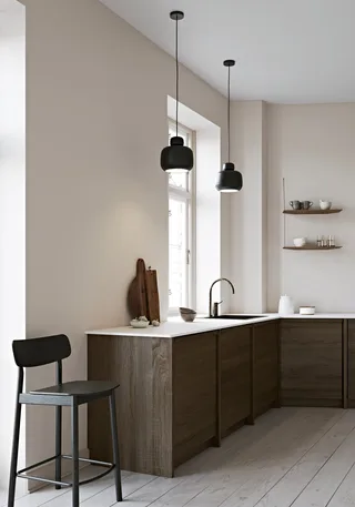 Stone Pendel (stor) by WOUD in Sort – interior photo 2 of 2