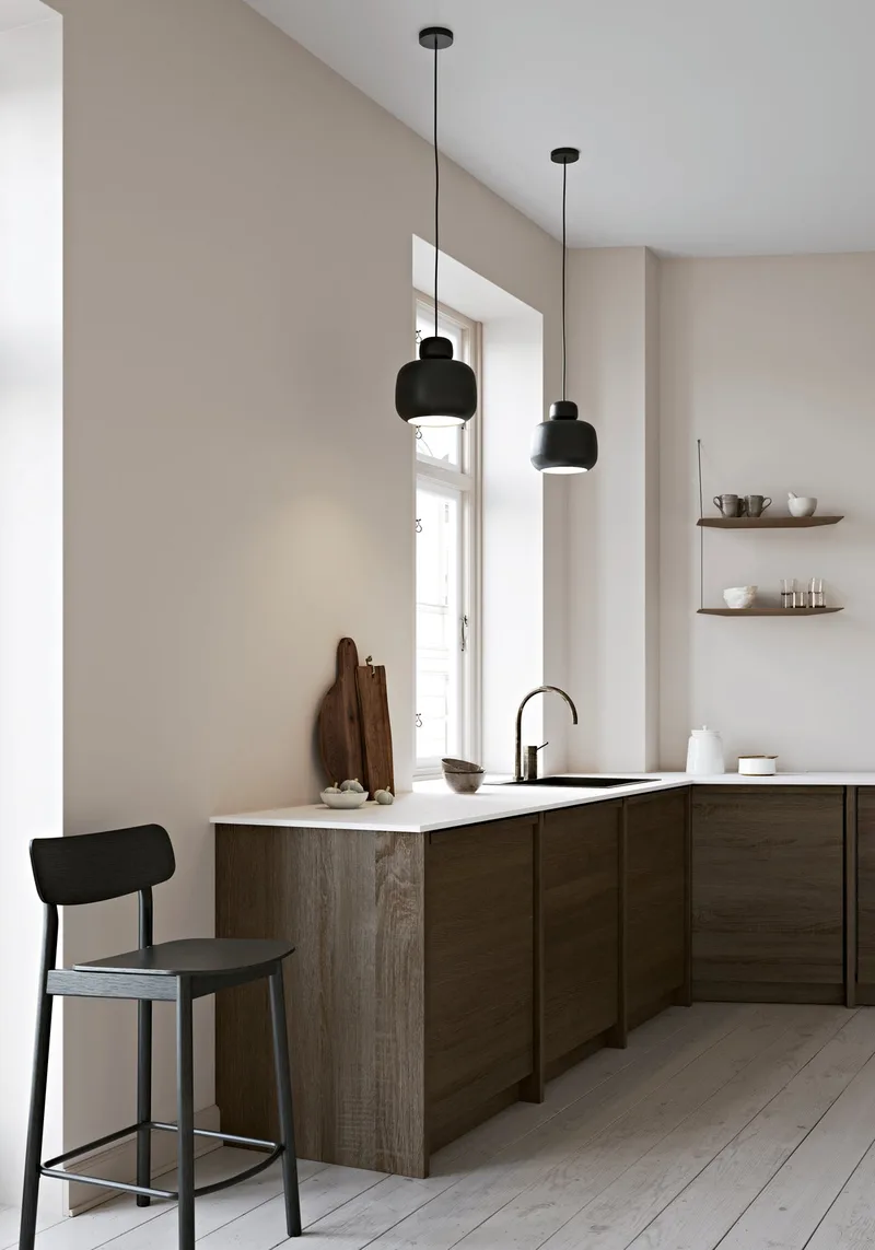 Stone Pendel (stor) by WOUD in Sort – interior photo 2 of 2