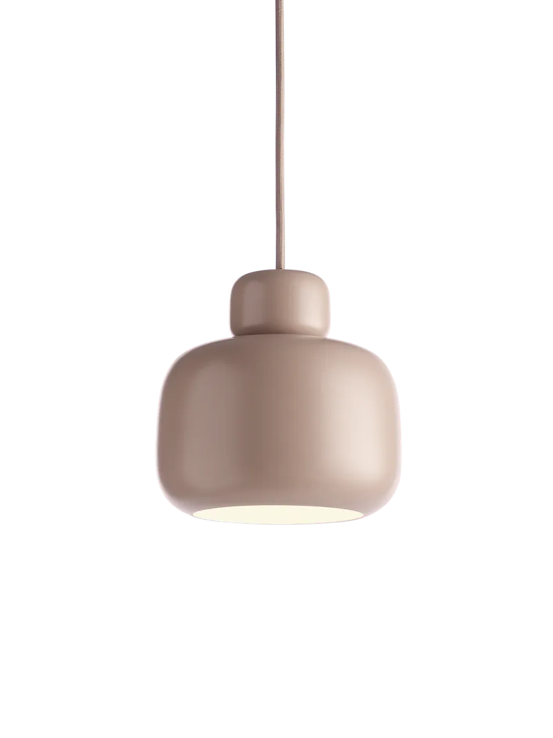 Stone Pendel (lille) by WOUD in Støvet Rosa – product photo 4 of 4