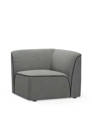 Flora Hjørnemodul by WOUD in Mørkegrå – product photo 2 of 2