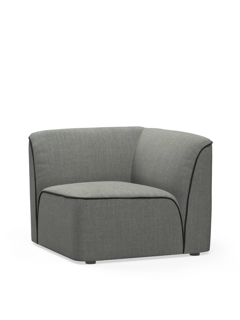 Flora Hjørnemodul by WOUD in Mørkegrå – product photo 2 of 2