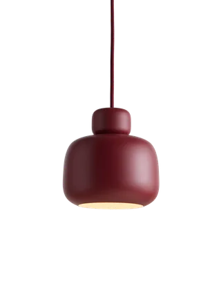 Stone Pendel (lille) by WOUD in Deep red – product photo 3 of 3
