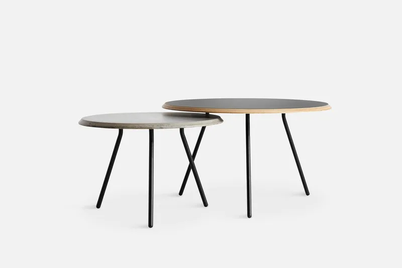 Soround Sofabord by WOUD in Sort (Ø75 x H40,50) – product photo 2 of 3