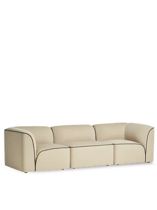 Flora 3-personers sofa van WOUD in Lys sand – productfoto 5 van 5