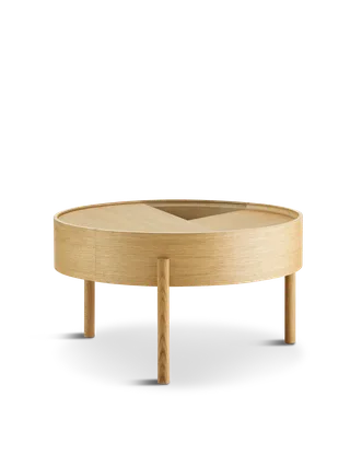 Arc Sofabord (66 cm) de WOUD en Olieret Eg – photo du produit 5 sur 5