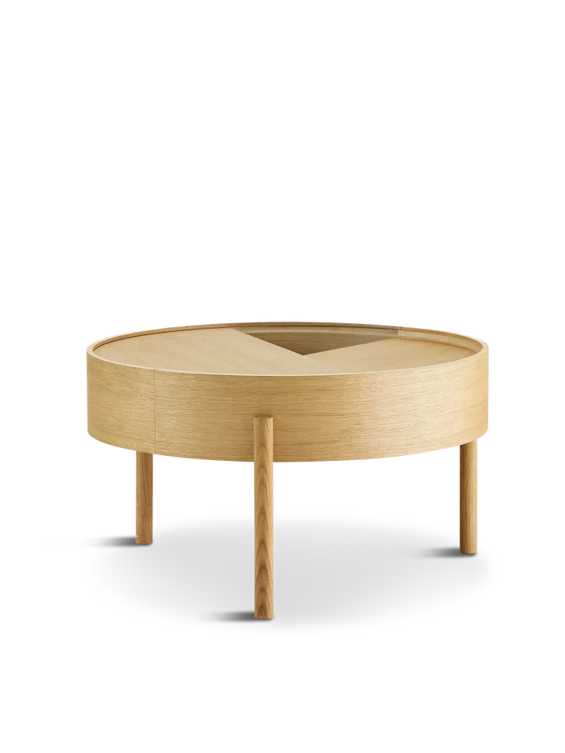 Arc Sofabord (66 cm) de WOUD en Olieret Eg – photo du produit 5 sur 5