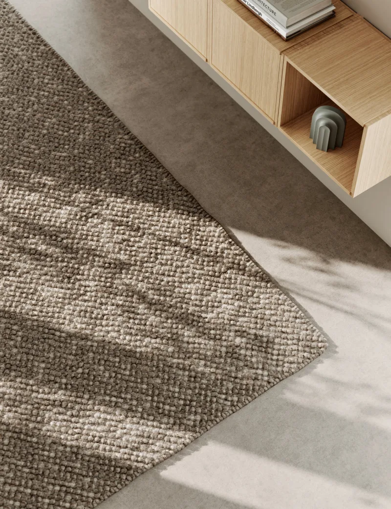 Tact Tæppe (90 x 140) by WOUD in Brun – interior photo 2 of 3