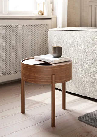 Arc Sidebord (42 cm) by WOUD in Valnød – interior photo 3 of 4