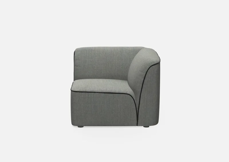 Flora Hjørnemodul by WOUD in Mørkegrå – product photo 1 of 2