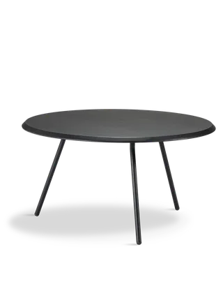 Soround Sofabord van WOUD in Sort Ask (Ø75 x H40,50) – productfoto 4 van 4
