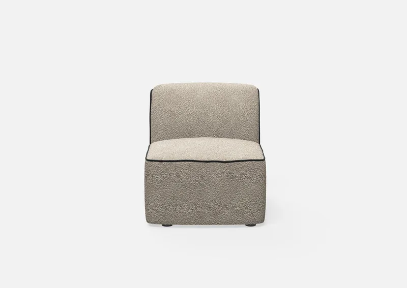 Flora Midtermodul (66 cm) by WOUD in Natural bouclé – product photo 2 of 3