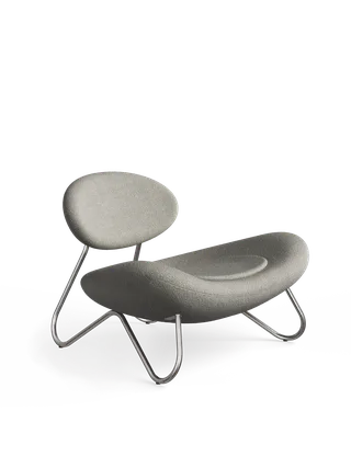 Meadow Loungestol - Varm Grå/Børstet Stål by WOUD – product photo 4 of 4