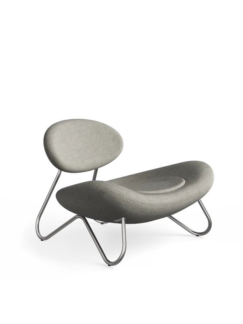 Meadow Loungestol - Varm Grå/Børstet Stål by WOUD – product photo 4 of 4