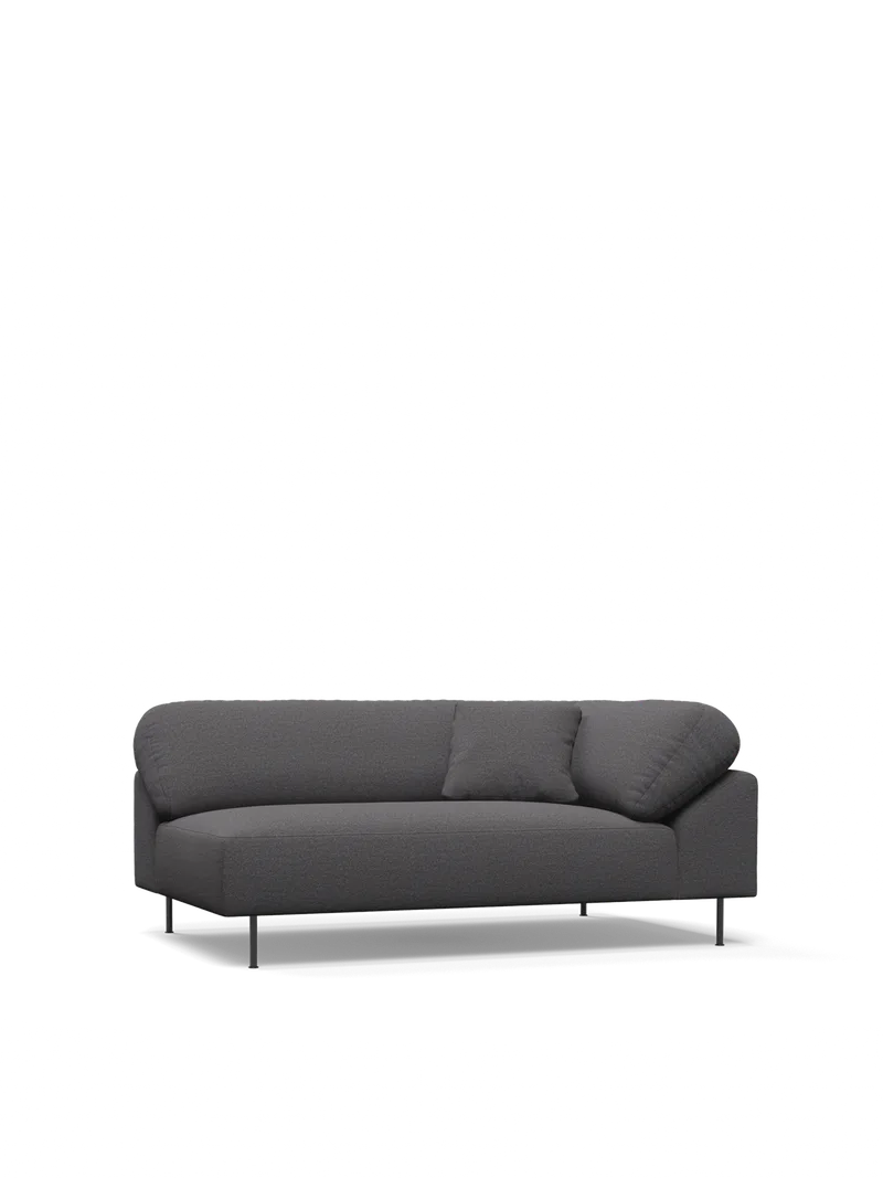 Collar Open end Venstre (armlæn højre) van WOUD in Brun bouclé – productfoto 4 van 4