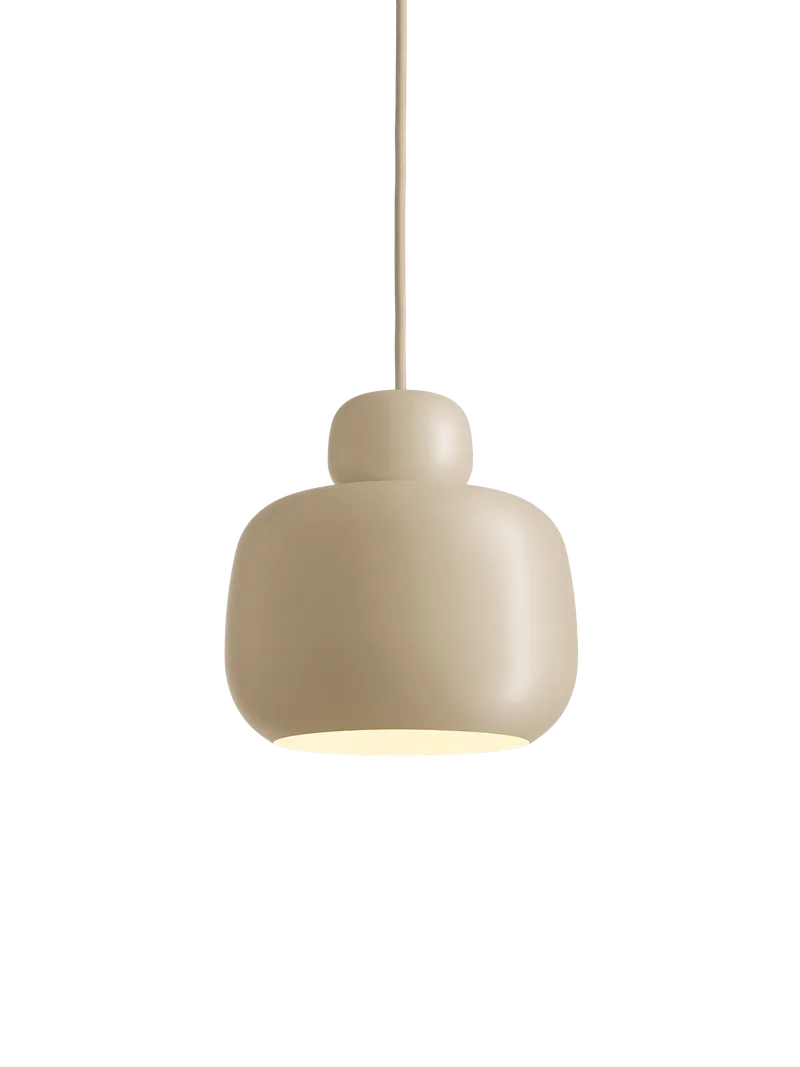 Stone Pendel (lille) by WOUD in Beige – product photo