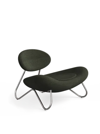 Meadow Loungestol - Pine/Børstet Stål von WOUD – Produktfoto 4 von 4
