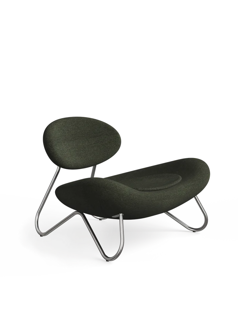 Meadow Loungestol - Pine/Børstet Stål von WOUD – Produktfoto 4 von 4