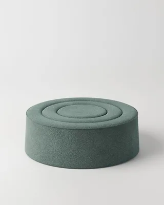 Praline Puf (Ø122 cm) - Natural bouclé by WOUD – product photo 2 of 4
