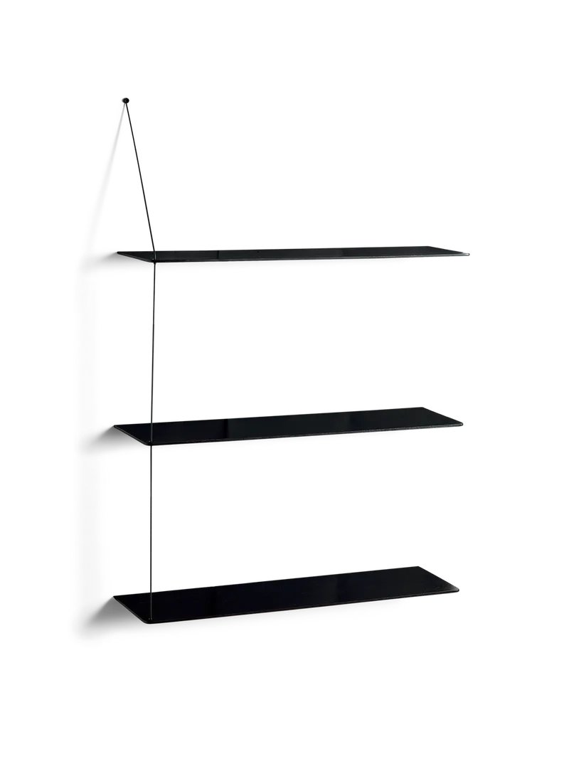 Stedge Hylde van WOUD in 80 cm, Sort metal, Sort (3 hylder) – productfoto 2 van 2