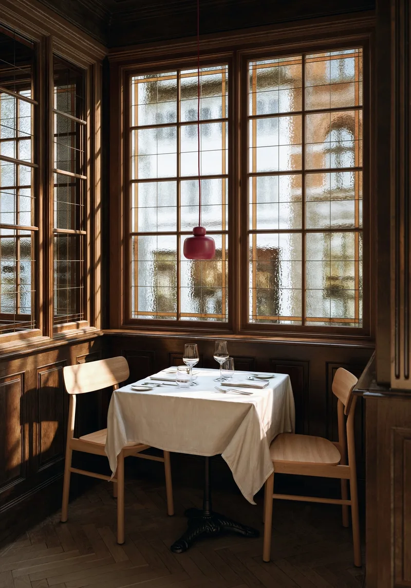 Stone Pendel (lille) by WOUD in Deep red – interior photo 2 of 3