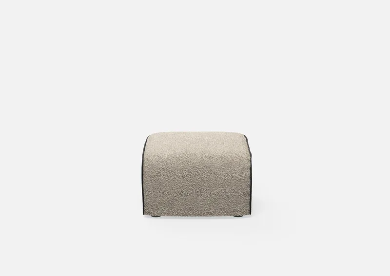 Flora Puf von WOUD in Natural bouclé – Produktfoto 1 von 2