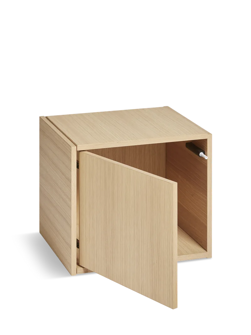 Bricks Kube (venstre dør) - Eg van WOUD – productfoto 2 van 4