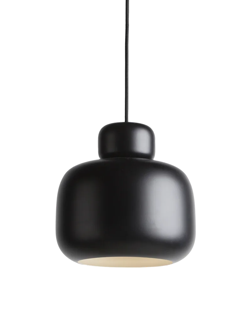 Stone Pendel (stor) by WOUD in Sort – product photo 1 of 2