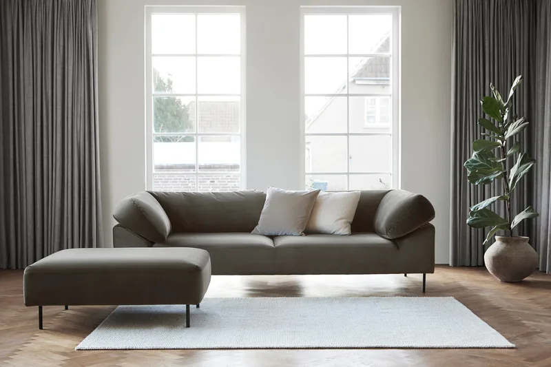 Collar Ottoman by WOUD in Taupe – interior photo 1 of 2