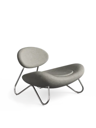 Meadow Loungestol - Varm Grå/Krom by WOUD – product photo 4 of 4