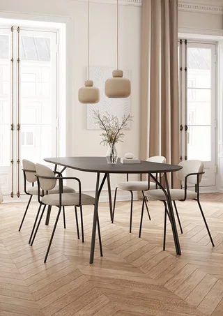 Tree Spisebord (220 cm) by WOUD in Sort/Sort – interior photo 1 of 5