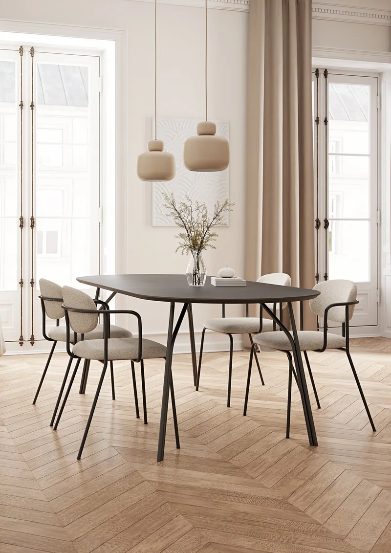 Tree Spisebord (220 cm) by WOUD in Sort/Sort – interior photo 1 of 5