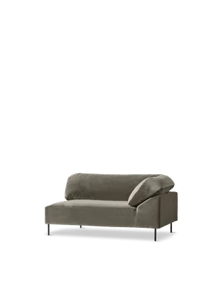 Collar Open end Venstre (armlæn højre) van WOUD in Taupe – productfoto 2 van 2