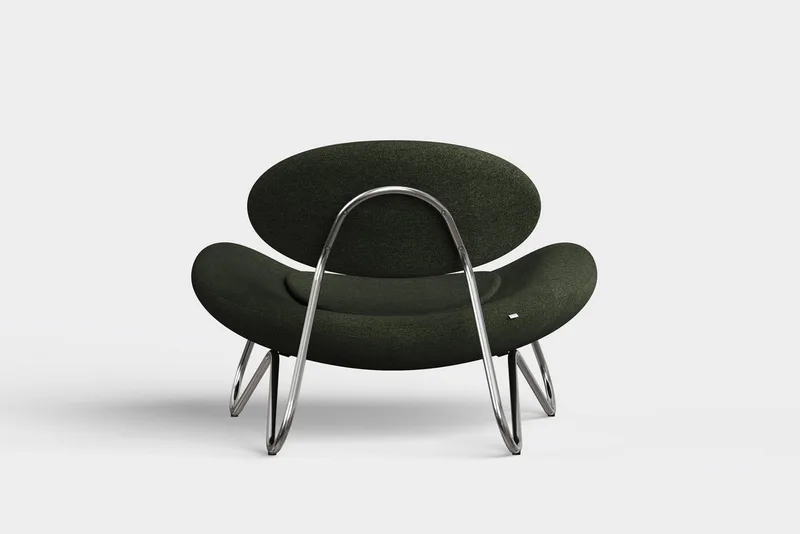 Meadow Loungestol - Pine/Krom van WOUD – productfoto 2 van 4