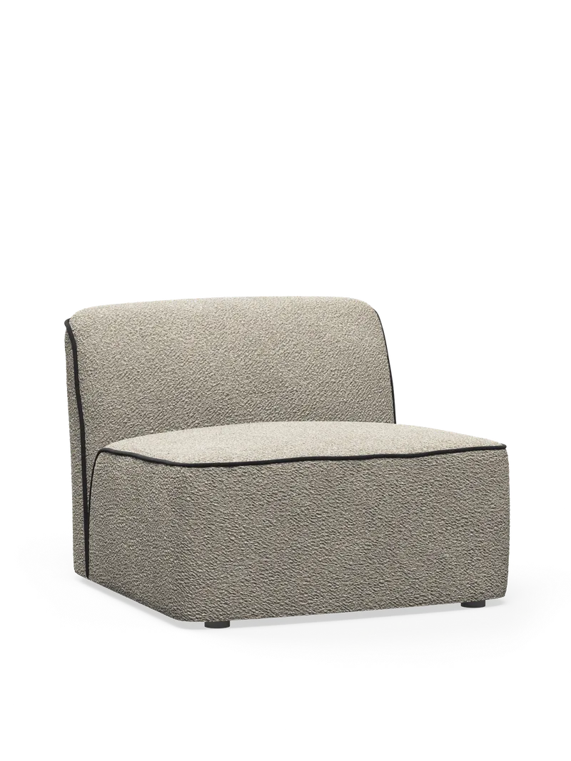 Flora Midtermodul (90 cm) by WOUD in Natural bouclé – product photo 2 of 2