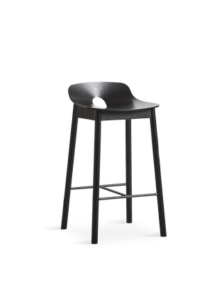 Mono Barstol (65 cm) by WOUD in Sort – product photo 5 of 5