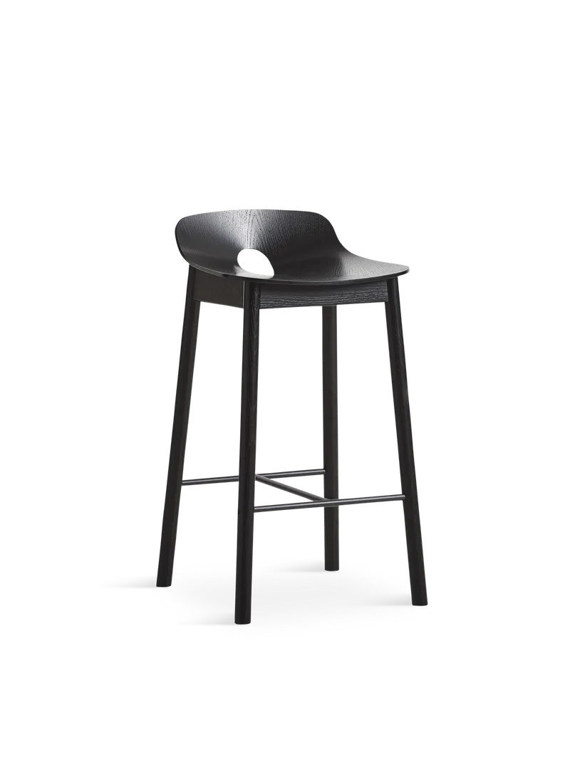 Mono Barstol (65 cm) by WOUD in Sort – product photo 5 of 5