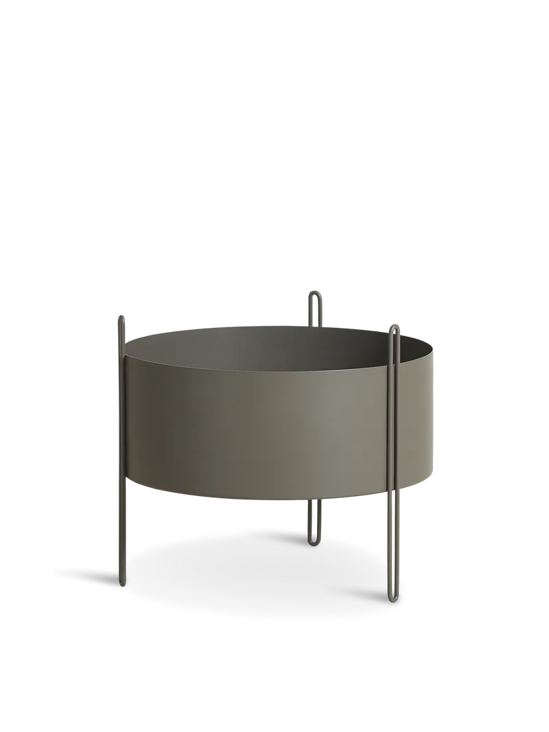 Pidestall Plantekasse (medium) von WOUD in Taupe – Produktfoto 5 von 5