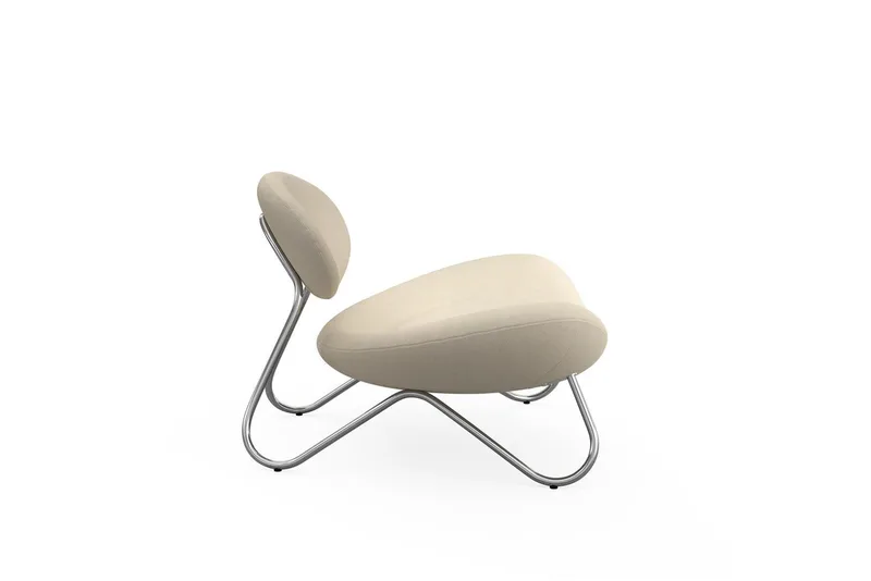 Meadow Loungestol - Hvid/Krom by WOUD – product photo 2 of 4