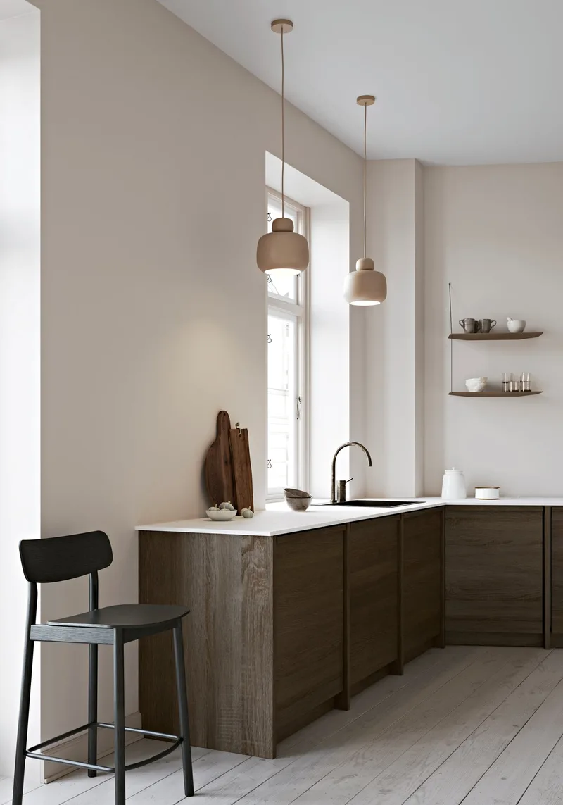 Soma Barstol (65 cm) de WOUD en Sort – photo d’ambiance 1 sur 3