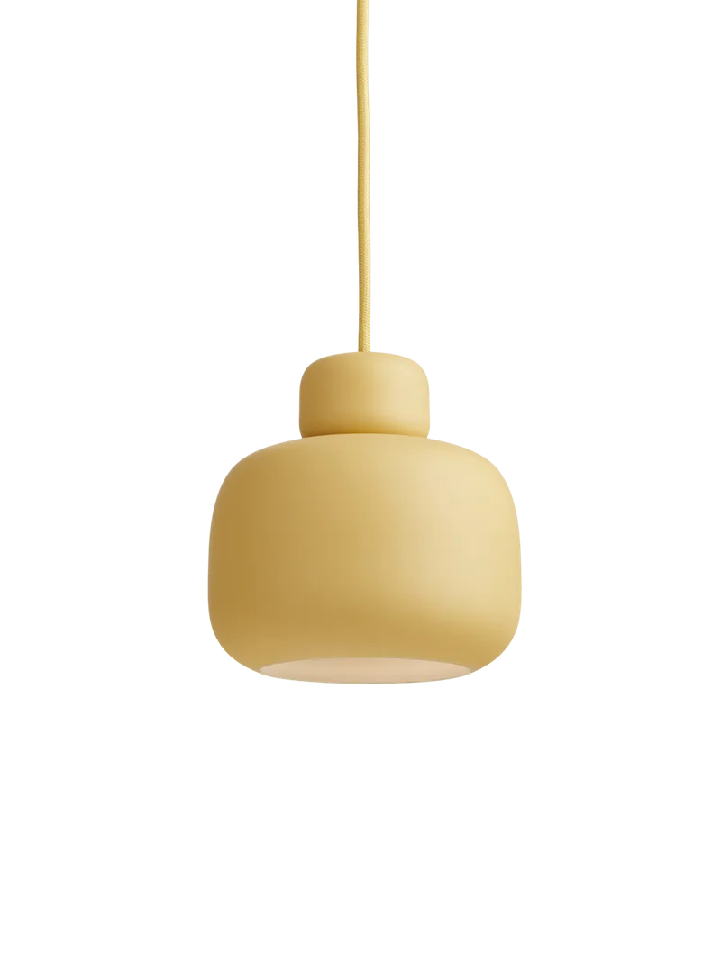 Stone Pendel (lille) by WOUD in Mustard – product photo 4 of 4