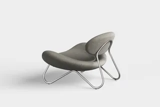 Meadow Loungestol - Varm Grå/Børstet Stål by WOUD – product photo 2 of 4