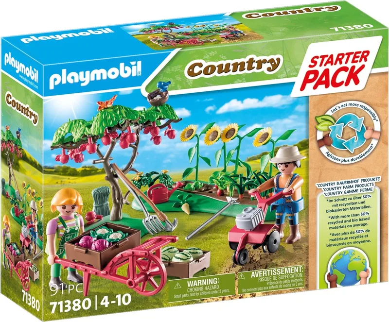 71380 Starter Pack Bauernhof Gemüsegarten von Playmobil – Ambientefoto