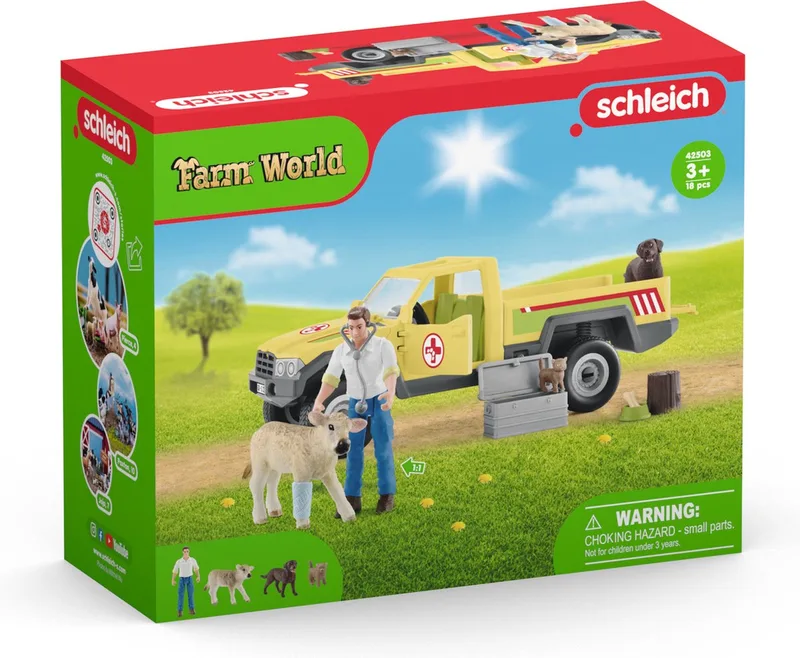 42503 Veterinarian visit at the farm by Schleich – product photo