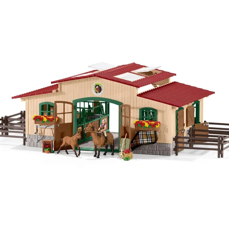 42195 Stable with horses and accessories by Schleich – product photo 1 of 4